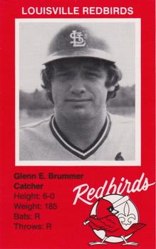 1982 Ehrler's Louisville Redbirds #NNO Glenn Brummer Front