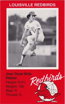 1982 Ehrler's Louisville Redbirds #NNO Jose Brito Front