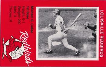 1982 Ehrler's Louisville Redbirds #NNO Michael Calise Front