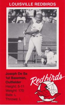 1982 Ehrler's Louisville Redbirds #NNO Joe DeSa Front