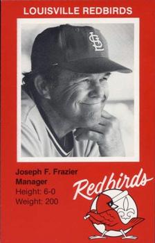 1982 Ehrler's Louisville Redbirds #NNO Joe Frazier Front