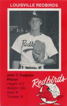 1982 Ehrler's Louisville Redbirds #NNO John Fulgham Front