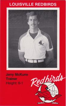 1982 Ehrler's Louisville Redbirds #NNO Jerry McKune Front