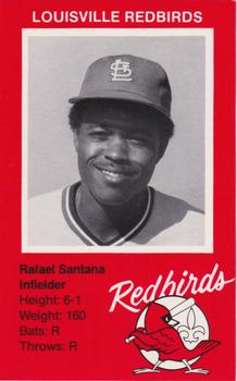 1982 Ehrler's Louisville Redbirds #NNO Rafael Santana Front