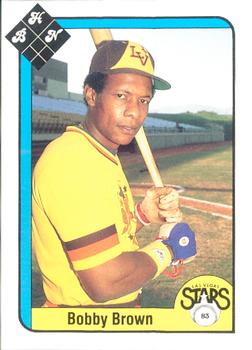 1983 Baseball Hobby News Las Vegas Stars #NNO Bobby Brown Front