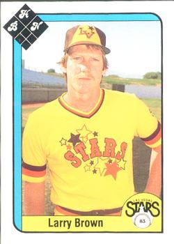 1983 Baseball Hobby News Las Vegas Stars #NNO Larry Brown Front