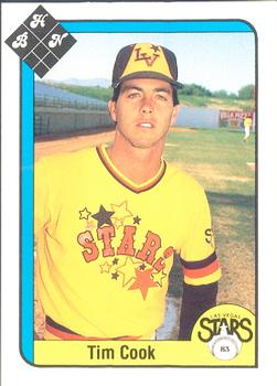 1983 Baseball Hobby News Las Vegas Stars #NNO Tim Cook Front