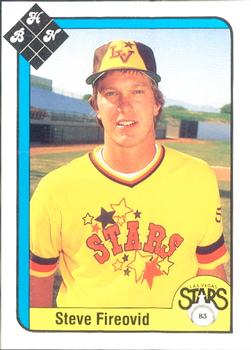 1983 Baseball Hobby News Las Vegas Stars #NNO Steve Fireovid Front