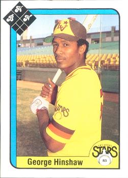 1983 Baseball Hobby News Las Vegas Stars #NNO George Hinshaw Front
