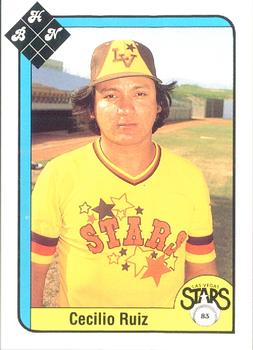 1983 Baseball Hobby News Las Vegas Stars #NNO Cecilio Ruiz Front