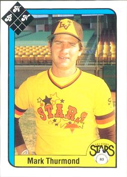 1983 Baseball Hobby News Las Vegas Stars #NNO Mark Thurmond Front