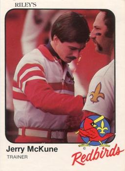 1983 Riley's Sports Gallery Louisville Redbirds #3 Jerry McKune Front