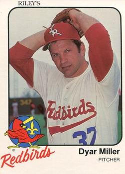 1983 Riley's Sports Gallery Louisville Redbirds #4 Dyar Miller Front