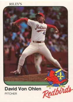 1983 Riley's Sports Gallery Louisville Redbirds #8 David Von Ohlen Front