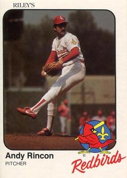 1983 Riley's Sports Gallery Louisville Redbirds #17 Andy Rincon Front