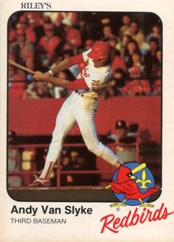 1983 Riley's Sports Gallery Louisville Redbirds #18 Andy Van Slyke Front