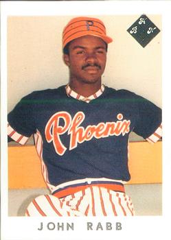 1983 Baseball Hobby News Phoenix Giants #1 John Rabb Front