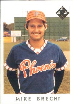 1983 Baseball Hobby News Phoenix Giants #17 Mike Brecht Front