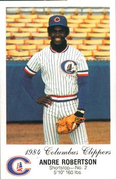 1984 Columbus Clippers Police #NNO Andre Robertson Front