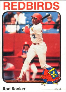 1984 Riley's Sports Gallery Louisville Redbirds #12 Rod Booker Front