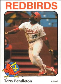 1984 Riley's Sports Gallery Louisville Redbirds #15 Terry Pendleton Front