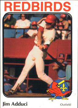 1984 Riley's Sports Gallery Louisville Redbirds #19 Jim Adduci Front
