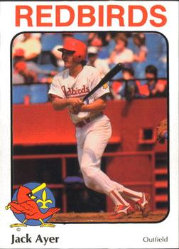 1984 Riley's Sports Gallery Louisville Redbirds #21 Jack Ayer Front