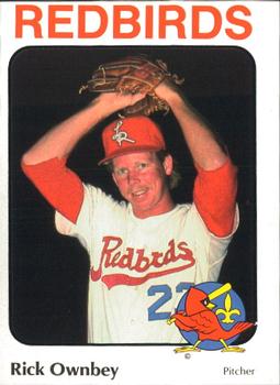 1984 Riley's Sports Gallery Louisville Redbirds #23 Rick Ownbey Front