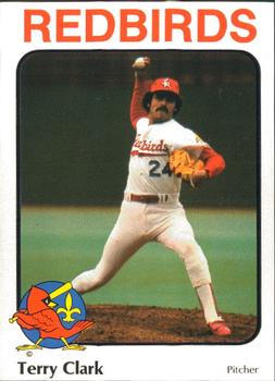 1984 Riley's Sports Gallery Louisville Redbirds #24 Terry Clark Front