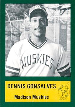 1984 Madison Muskies #10 Dennis Gonsalves Front