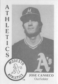 1984 Chong Modesto A's #5 Jose Canseco Front
