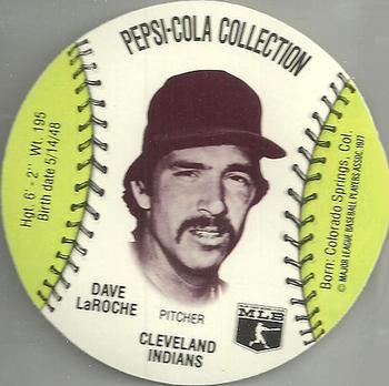 1977 Pepsi-Cola Collection Glove Discs #NNO Dave Laroche Front