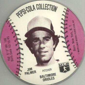 1977 Pepsi-Cola Collection Glove Discs #NNO Jim Palmer Front