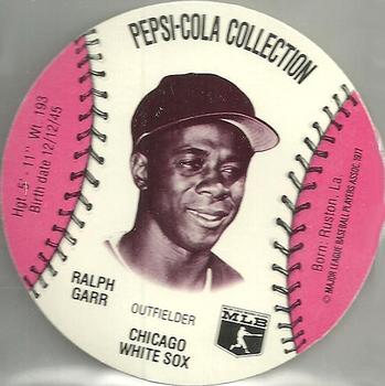 1977 Pepsi-Cola Collection Glove Discs #NNO Ralph Garr Front