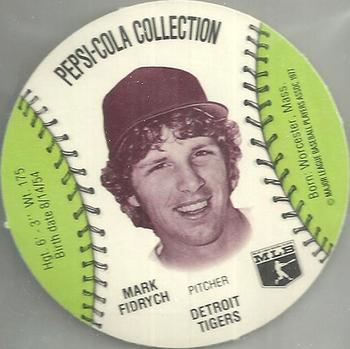 1977 Pepsi-Cola Collection Glove Discs #NNO Mark Fidrych Front