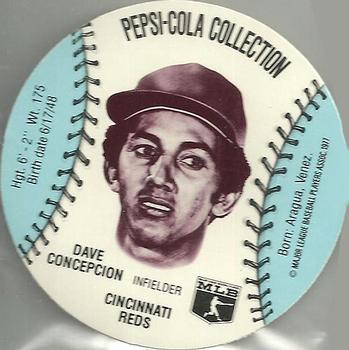 1977 Pepsi-Cola Collection Glove Discs #NNO Dave Concepcion Front