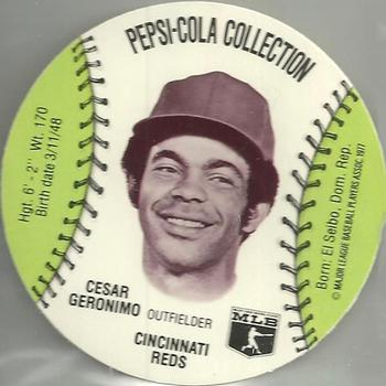 1977 Pepsi-Cola Collection Glove Discs #NNO Cesar Geronimo Front