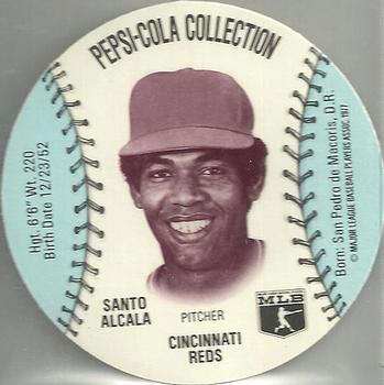 1977 Pepsi-Cola Collection Glove Discs #NNO Santo Alcala Front