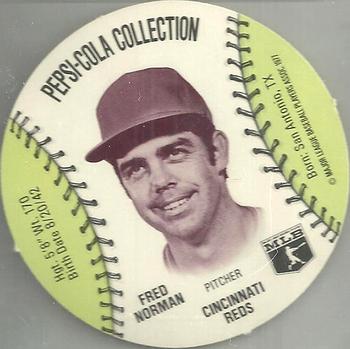 1977 Pepsi-Cola Collection Glove Discs #NNO Fred Norman Front