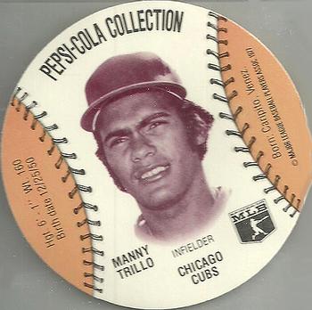 1977 Pepsi-Cola Collection Glove Discs #NNO Manny Trillo Front