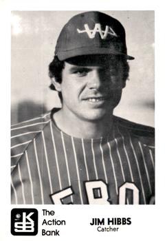 1973 J.P. Kelly Bank Wichita Aeros Baseball #NNO Jim Hibbs Front