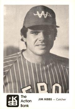 1973 J.P. Kelly Bank Wichita Aeros Baseball #NNO Jim Hibbs Front