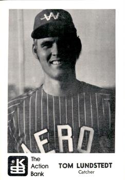 1973 J.P. Kelly Bank Wichita Aeros Baseball #NNO Tom Lundstedt Front