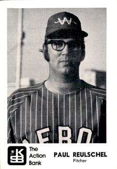 1973 J.P. Kelly Bank Wichita Aeros Baseball #NNO Paul Reuschel Front