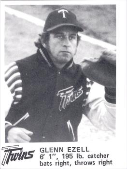 1973 Caruso Tacoma Twins #NNO Glenn Ezell Front