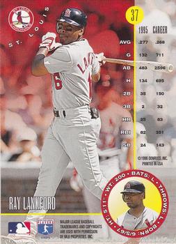 1996 Leaf - Press Proofs Bronze #37 Ray Lankford Back