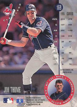 1996 Leaf - Press Proofs Bronze #169 Jim Thome Back