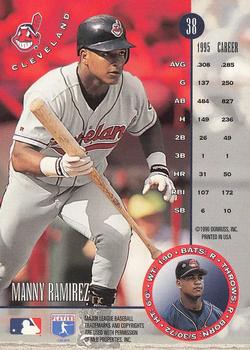 1996 Leaf - Press Proofs Gold #38 Manny Ramirez Back