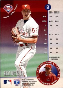 1996 Leaf - Press Proofs Gold #61 Ricky Bottalico Back