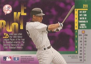 1996 Leaf - Press Proofs Gold #211 Derek Jeter Back